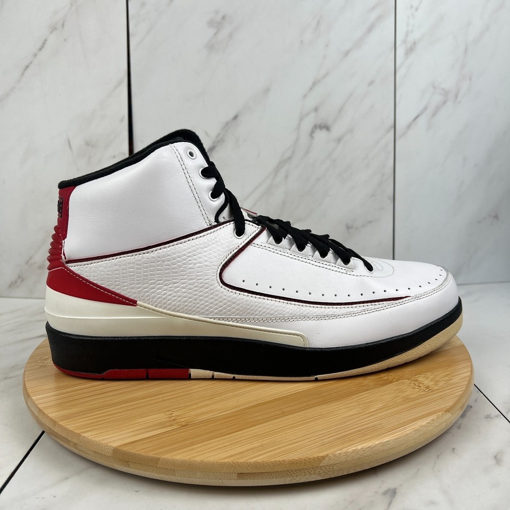 2010 Nike Air Jordan 2 Retro OF Varsity Red Mens Size 12.5 Sneakers 395709-101